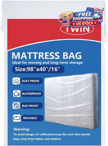 Plastic mattress bag for - mattress,