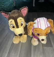 Paw Patrol Skye & Chase Build A Bear Soft Toy Plush Dog Bundle x2 + Accessories