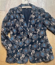 VINTAGE 70s VELVET FLORAL