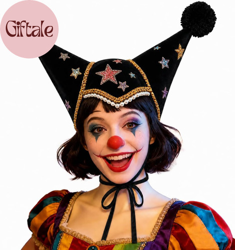 Colorful jester clown hat for - jester,