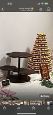 Cupcake Wooden Cupcake Stand, 5 Tiers Tower Stand, Sturdy for Wedding Birthday