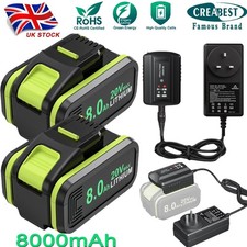 2X 20V Li-ion 6.0Ah/8.0Ah