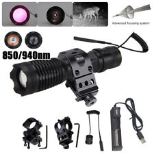 Hunting Flashlight 850nm/940nm infrared Night Vision illuminated Zoom Lamp Torch