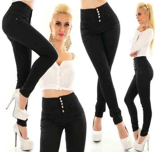 Jeans high waist - , women's