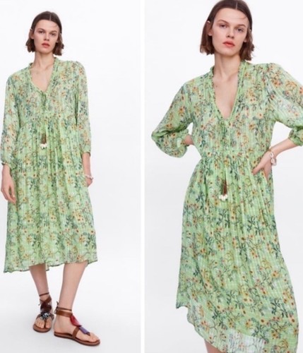 Zara woman green tassels pom - woman,