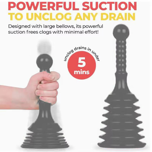 Heavy duty sink plunger rubber - duty,