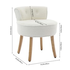 White Teddy Plush Dressing