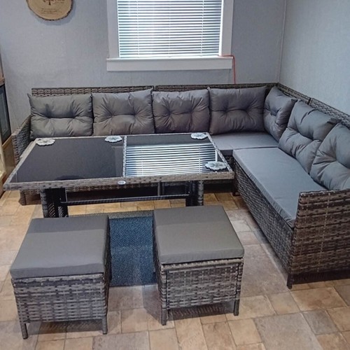 Corner rattan garden furniture - corner,