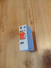 WYLEX 40 A Push/Plug-In ~B 40 40 Amp MCB ~Inc. Base~ Orange Tested , SENT FAST