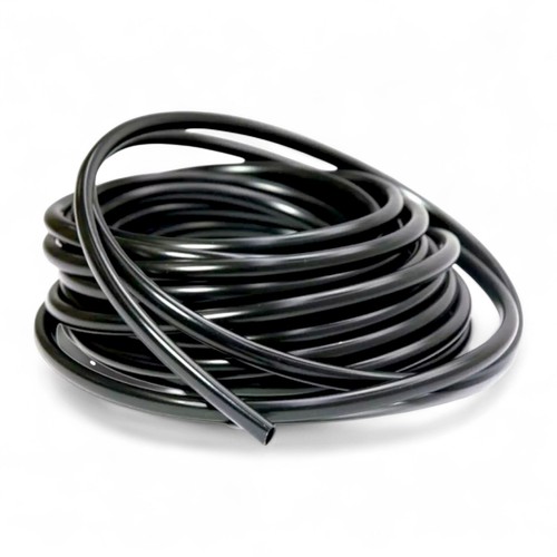 Black pvc cable sleeving - black,