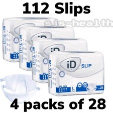 iD Expert Slip Plus - Large Case Saver 4 Packs of 28 Incontinence Adult Nappies