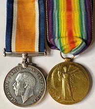 Medal - British War and Victory Medals 18th (London Irish) Btn London Regt
