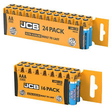JCB Ultra AA AAA MX1500 MX2400 MN2400 MN1500 BATTERIES 1.5V 16, 32, 24, 48 Packs