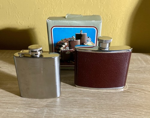 Vintage flasks 3oz - 2x,