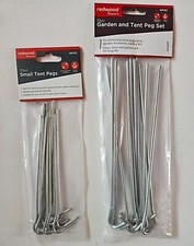 CAMPING TENT PEGS GALVANISED METAL STEEL GROUND STAKES GAZEBO TARPAULIN 7" or 9"