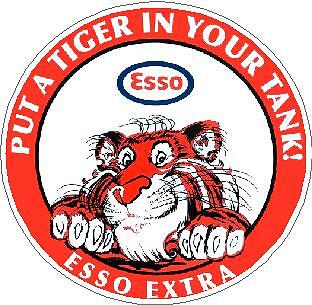 Esso extra put tiger your - in,