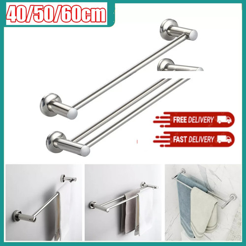 Single double towel - rail, rack
