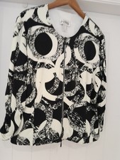 JOSEPH RIBKOFF BLACK IVORY ZIP