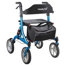 NEW MobilityPlus+ Lightweight Suspension Rollator Mobility Walker with Seat