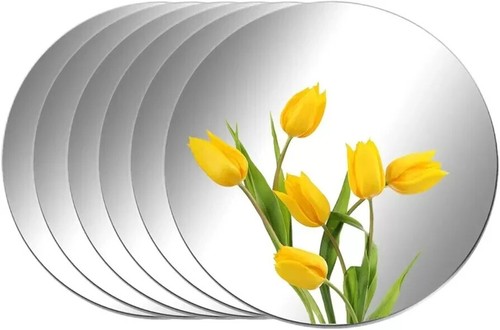 Round mirror tiles 20cm - mirror, self