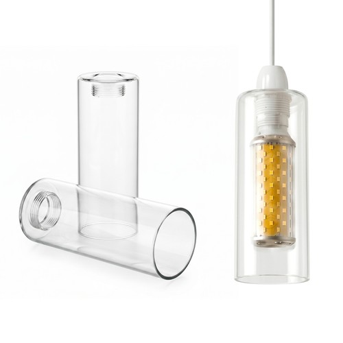 E14 clear glass lamp shade - e14,