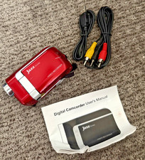 JAZZ DVX40 Red Digital Video Recorder, Compact Camcorder, Camera