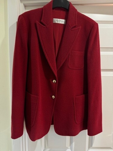 Max mara red cashmere blazer - max,