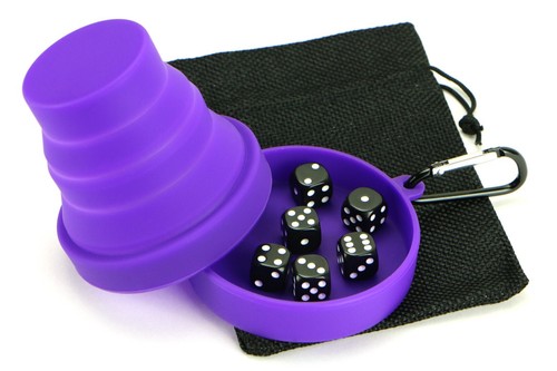 Travel dice cup set folding - cup,