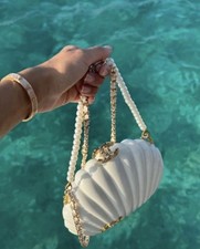 Chanel  WHITE Shell Pearl Bag