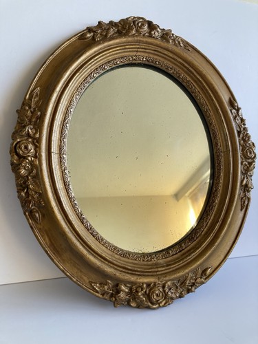 Antique oval mirror english - oval,