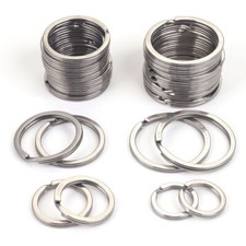 Silver Metal Split Rings Keyring Jump Hoop Loop Key Keys Ring Stainless Steel