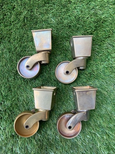 Solid brass furniture - solid, castors