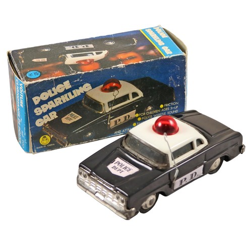 Police sparkling car model - sparkling,