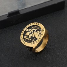 Mens Amulet Signet Ring