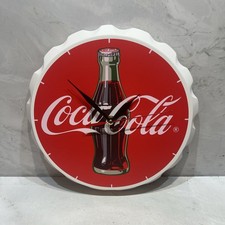 Sunbelt Gifts Coca Cola Bottle Wall Clock - Retro 2014 Man Cave - VGC