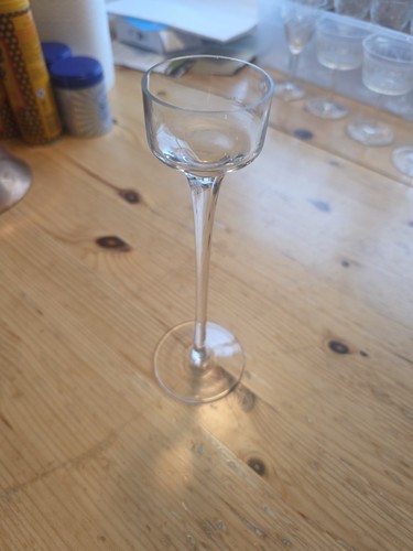 Crystal glass tall stem - glass,