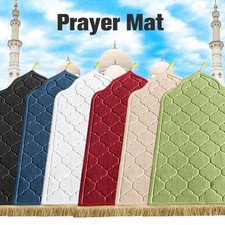 Muslim Prayer Rug Travel Worship Mat Premium Islamic Praying Pilgrimage Mat