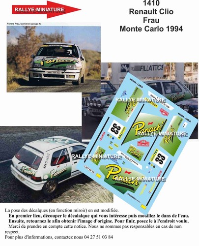 Decals ref 1410 renault - ref,