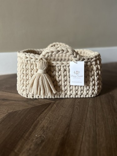 Crochet nappy caddy made to - -,