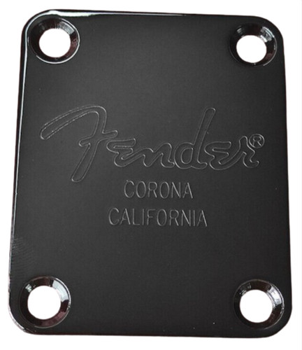 Neck plate standard black - -,