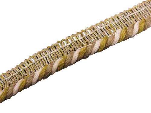 Brown twisted flanged - , cord