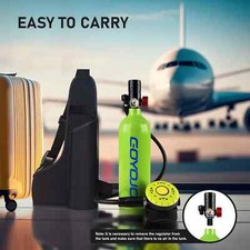 1L Mini Scuba Tank with Mask Portable Diving Air Tank 15 Minute Breathing Diving