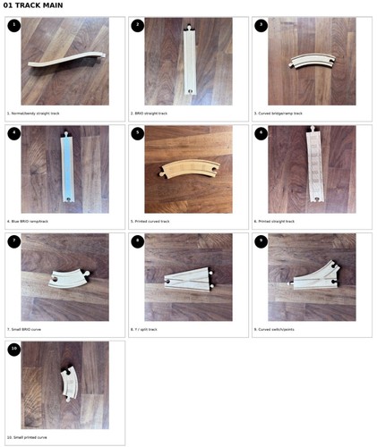 Wooden train set bundle - bundle, –