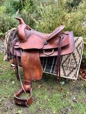Beautiful Western Premium leather Trail Horse Riding Saddle