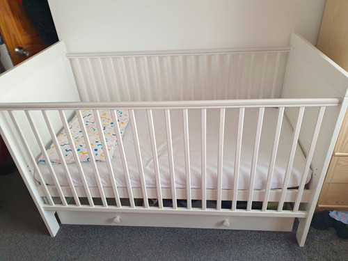 Mamas papas milano - white, cot