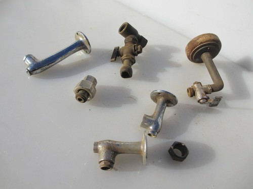 Victorian brass gas wall light - gas,