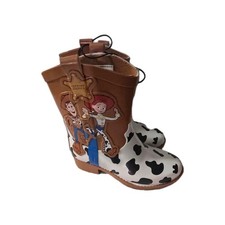 New with TAGS Toy Story Childrens Rain Boots  size 9-10 with woody and Jessie