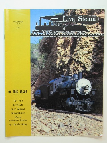 Live steam magazine dec 1974 - live,