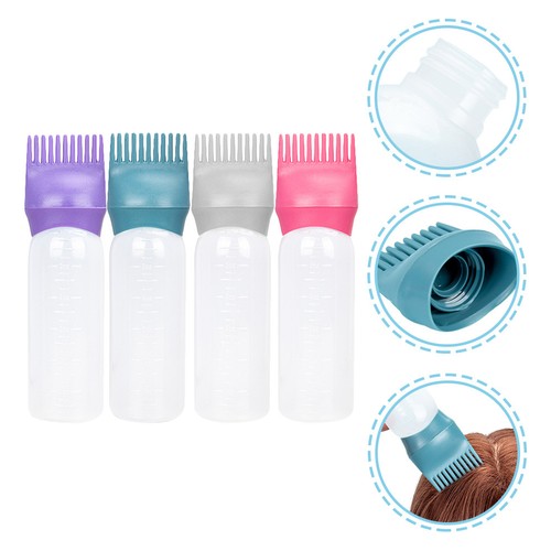 Pcs hair dye comb bottles - 4,