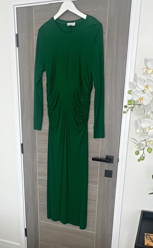Halston green ruched - ruched, stretch
